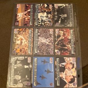 NFL pro set Super Bowl super moments trading cards lot of 9